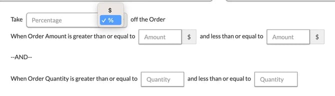 order discount